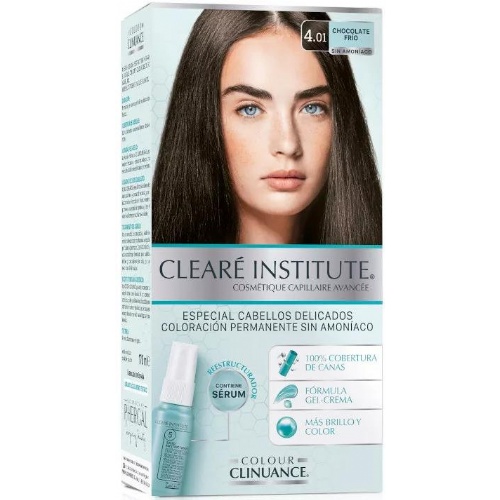 Cleare institute colour clinuance  1 envase 170 ml tono color 4.01 chocolate frio