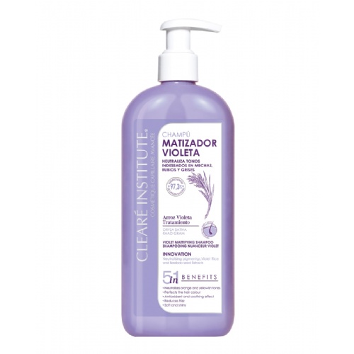 Cleare institute champu matizador violeta  1 envase 400 ml