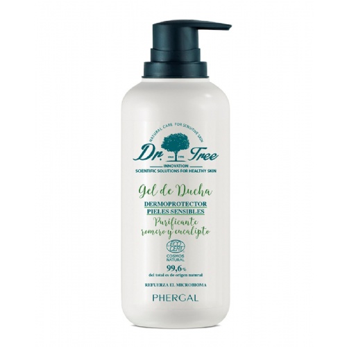 Dr. tree gel de ducha dermoprotector pieles sensibles purificante  1 envase 500 ml aroma romero y eu