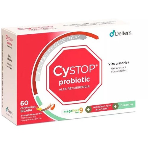 Cystop probiotic alta recurrencia  60 comprimidos bicapa