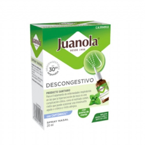 Juanola descongestivo spray nasal  1 envase 20 ml aroma menta