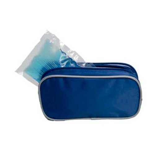 Prim nevera porta insulina 10x20 cm azul +1 bolsa gel fr o reut