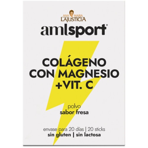 Colageno con magnesio + vitamina c ana maria lajusticia 20 sticks 5 g sabor fresa - ana maria lajust
