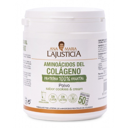 Aminoacidos del colageno ana maria lajusticia 1 envase 350 g sabor cookies & cream
