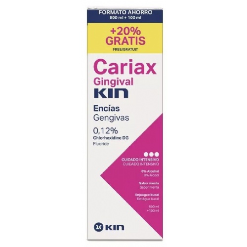 Cariax gingival enjuague bucal  1 frasco 500 ml + 100 ml
