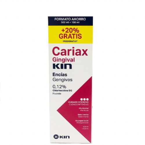 Cariax gingival encias pack colutorio 500 ml + 100 ml + pasta 75 ml