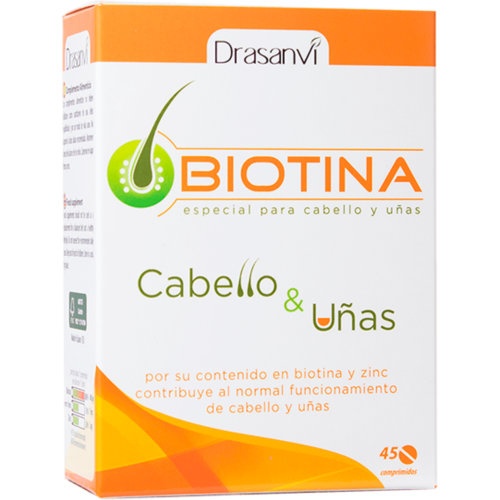 Biotina cabello & uñas drasanvi  45 comprimidos