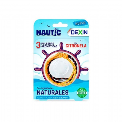 Dexin pulsera aromatica citronela  3 unidades nautic