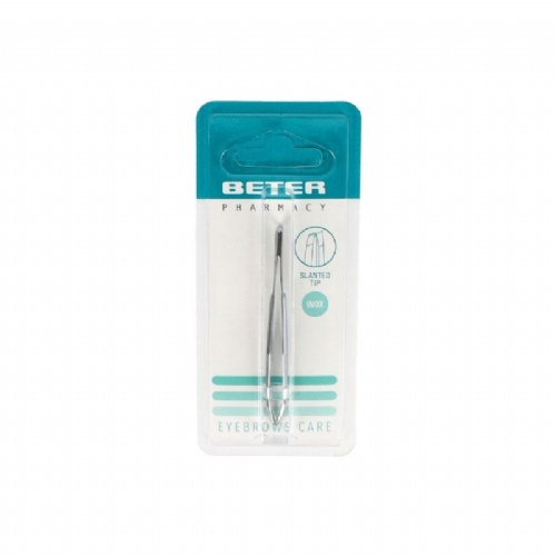 Pinzas depilar beter oblicua dorada 7.4 cm - beter