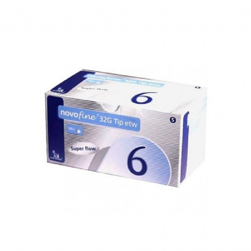 Aguja de insulina - novofine tip etw (100 unidades 32 g (0,23/5 mm x 6 mm))