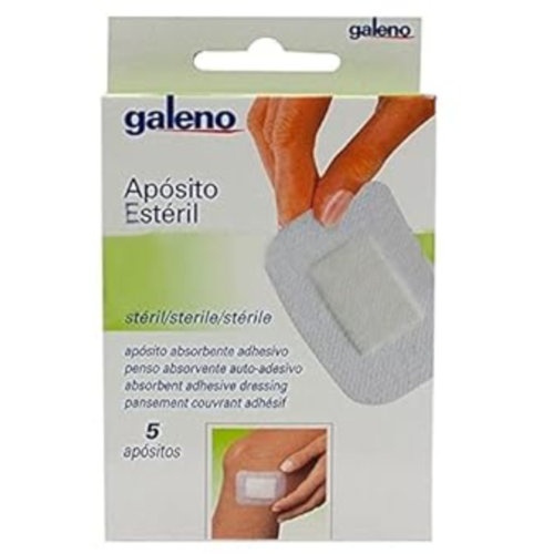 Aposito esteril adhesivo galeno 5 unidades 10 x 10 cm - aposito esteril adhesivo