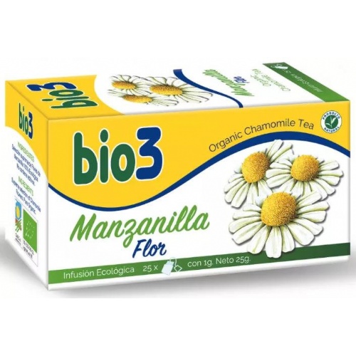 Bio3 manzanilla ecologica  25 filtros 1,5 g