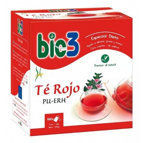 Bio3 te rojo  100 filtros 1,5 g