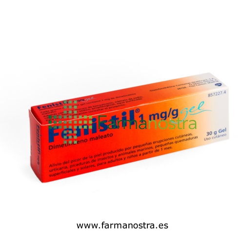 FENISTIL 1 mg/g GEL , 1 tubo de 30 g