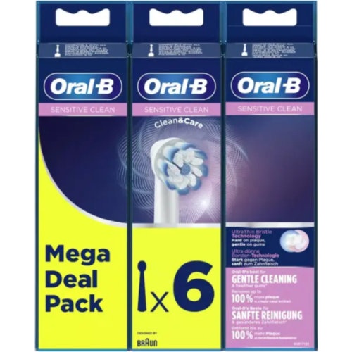 Cepillo dental electrico recambio oral-b sensitive clean 6 cabezales - oral-b sensitive clean