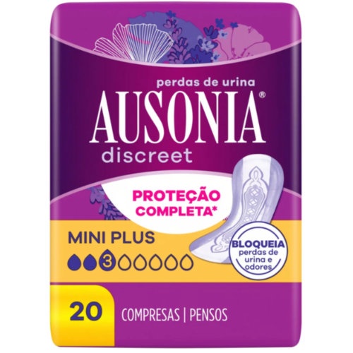 Absorbente incontinencia orina muy ligera ausonia discreet mini 24 unidades