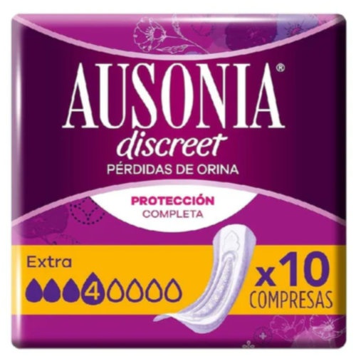 Absorbente incontinencia orina muy ligera ausonia discreet extra 12 unidades