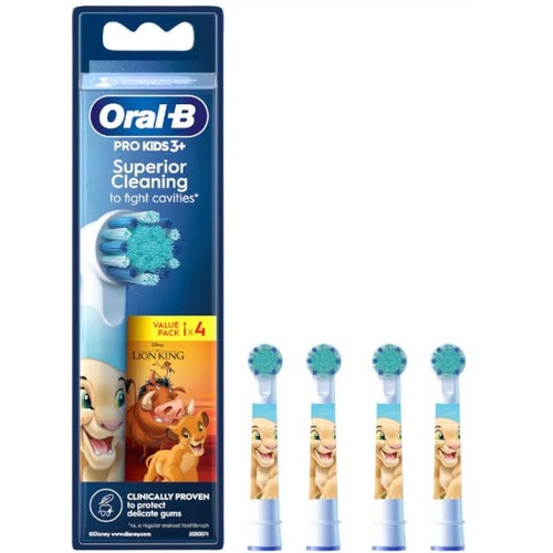 Cepillo dental electrico recambio oral-b kids 4 cabezales rey leon pack