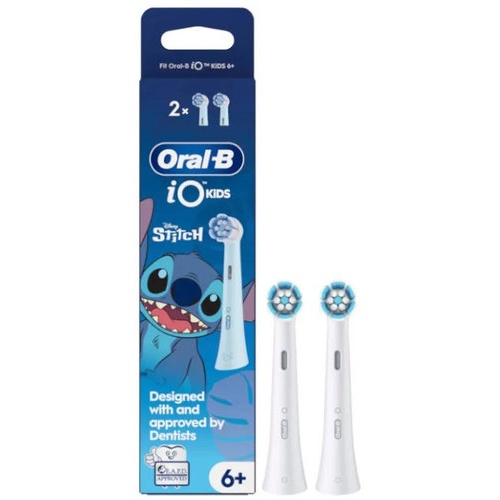 Cepillo dental electrico infantil recambio oral-b io gentle care 2 cabezales stitch