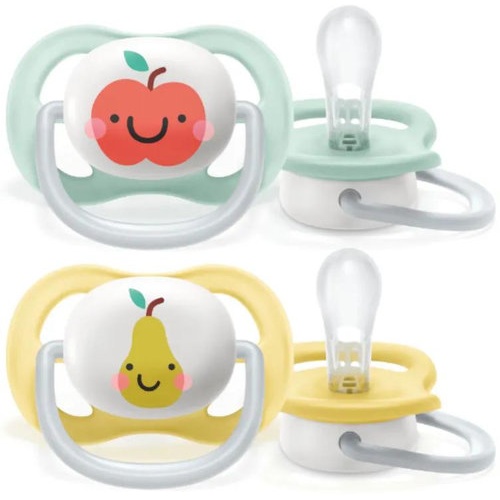 Chupete silicona philips avent ultra air 0 - 6 meses 2 unidades neutro scf080/17 - philips avent ult