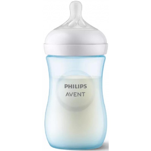 Biberon anti-colic philips avent natural response + 1 mes 1 unidad 260 ml color azul - philips avent