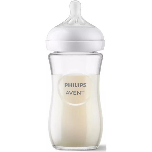 Biberon anti-colic cristal philips avent natural response + 1 mes 1 unidad 240 ml - philips avent na