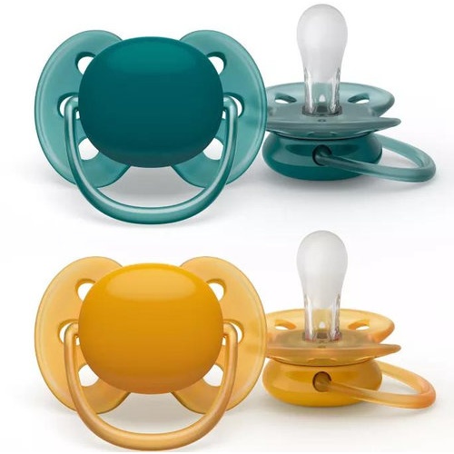 Chupete silicona philips avent ultra soft 6 - 18 meses 2 unidades neutro - philips avent ultra soft