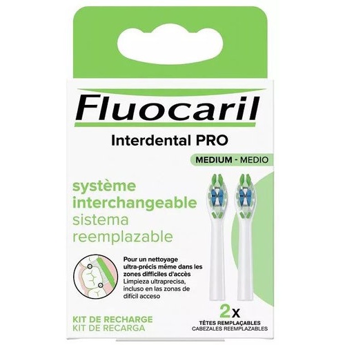 Cepillo interdental fluocaril pro medium 2 recambios