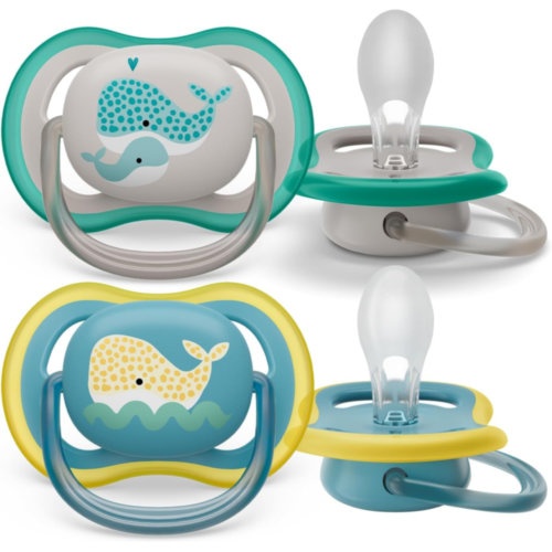 Chupete silicona philips avent ultra air + 18 meses 2 unidades neutral