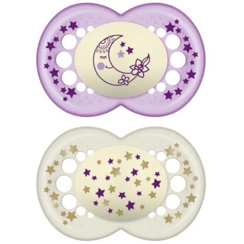 Chupete silicona fisiologico mam original night + 6 meses r pack doble - mam original night