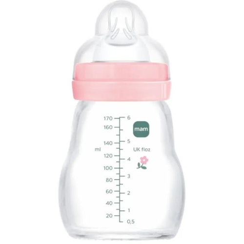 Biberon cristal mam feel good + 0 meses 1 unidad r 170 ml - mam feel good