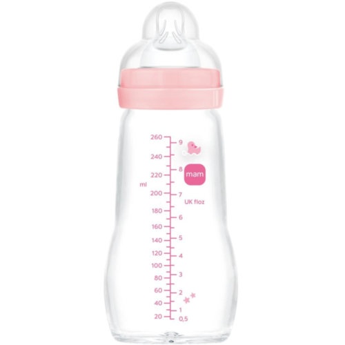 Biberon cristal mam feel good + 2 meses 1 unidad r 260 ml - mam feel good