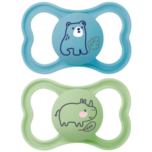 Chupete silicona simetrica mam air + 16 meses matt a pack doble - mam air