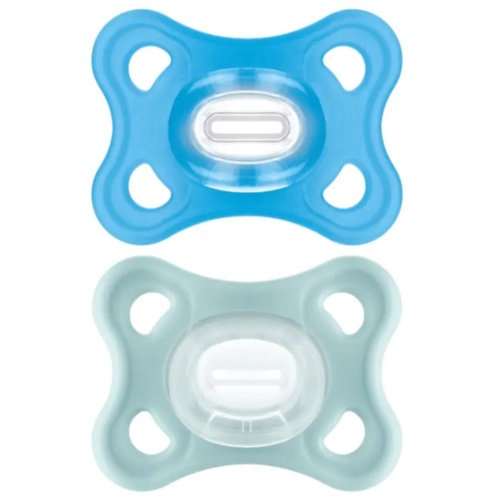 Chupete silicona mam comfort 3-12 meses 2 unidades color azul pack doble - mam comfort