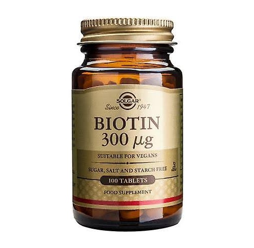 Solgar biotina 300 mcg 100 comp   solgar biotina