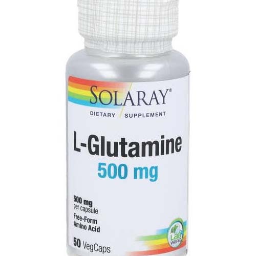 Solaray l-glutamine 500 mg 50 vegcsolaray l-glut