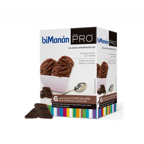 HIPERPROTEICA E HIPOCALORICA bimanan metodo pro helados (chocolate 6 sobres)