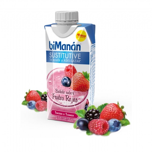 bimanan sustitutive batido de frutos rojos (330 ml)
