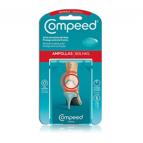 AMPOLLAS INVISIBLES compeed aposito hidrocoloide (5 apositos)