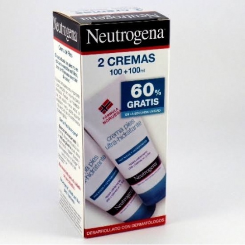 neutrogena pies crema ultrahidratante (100 ml + 100 ml)
