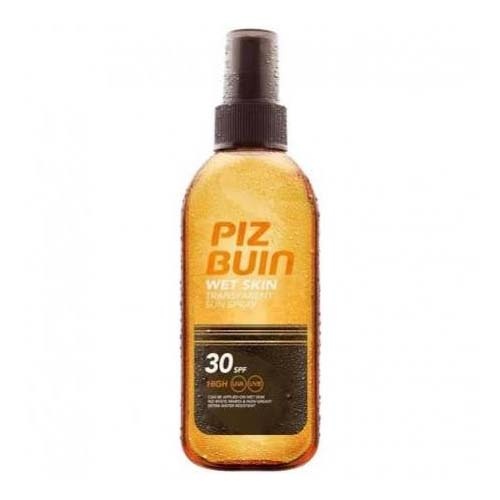 SPRAY SOLAR CORPORAL TRANSPARENTE piz buin wet skin fps - 15 proteccion media (150 ml)