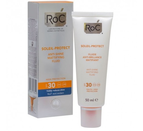ANTIBRILLOS SPF 30 roc soleil protect fluido matificante (50 ml)