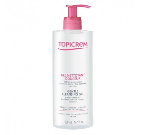 topicrem gel limpiador suave cuerpo y cabello (500 ml)