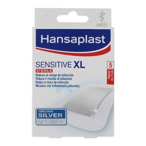 APOSITO ESTERIL hansaplast med sensitive (5 x 7,5 cm 5 u)