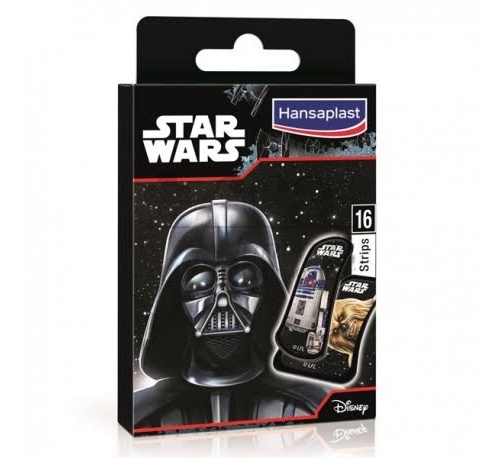 APOSITO ADHESIVO hansaplast junior tiras adhesivas dibujos inf (disney starwars 16 u)