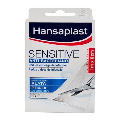 APOSITO ADHESIVO hansaplast med sensitive (tira 1 m x 6 cm)