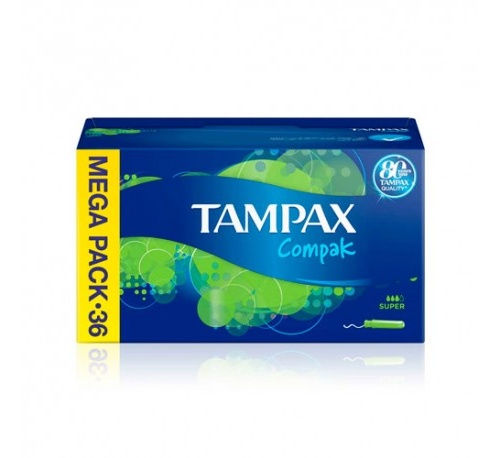 Tampax compak super 36 u