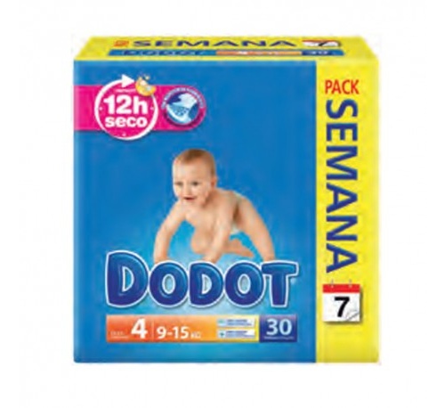 Pañal infantil (semanal t- 4  9 -15 kg 30 u)