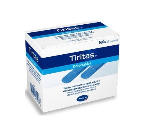 APOSITO ADHESIVO tiritas detectables (19 x 72 mm 100 u)
