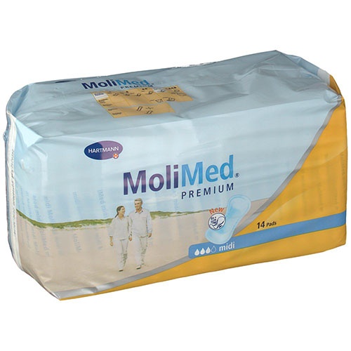 MOLIMED absorb inc orina ligera (f midi 300 ml 14 u)